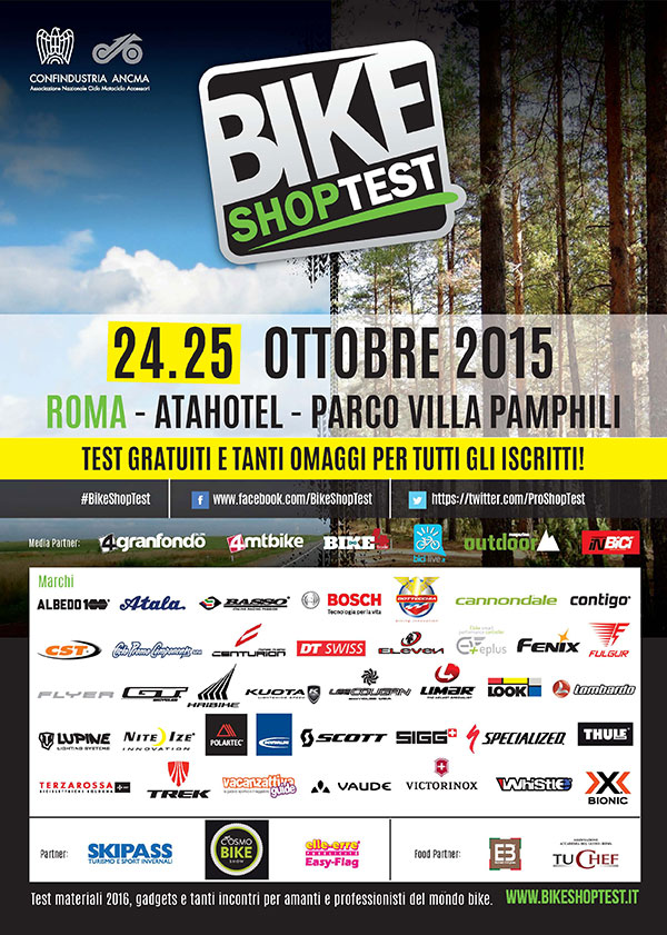 Poster Bike Shop Test Roma 2015