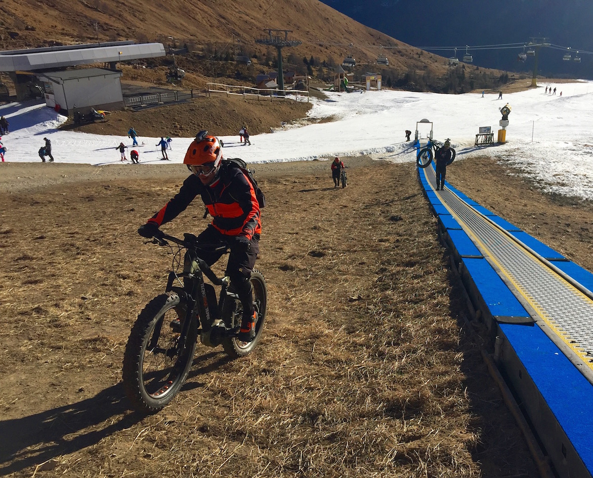 La salita Fat e-Bike Experience Passo del Tonale
